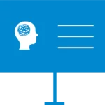 Ikona tablicy, mająca symbolizować szkolenia